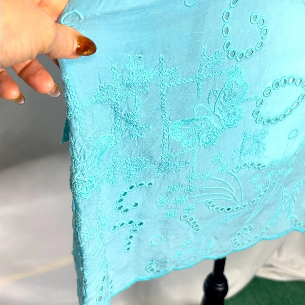 Johnny Was Natalie Tunic in Turquoise - Picture 5 of 9